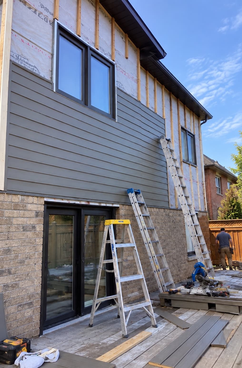 Exterior siding repair and replacement.