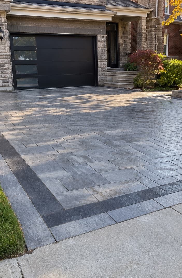 interlocking stone driveway