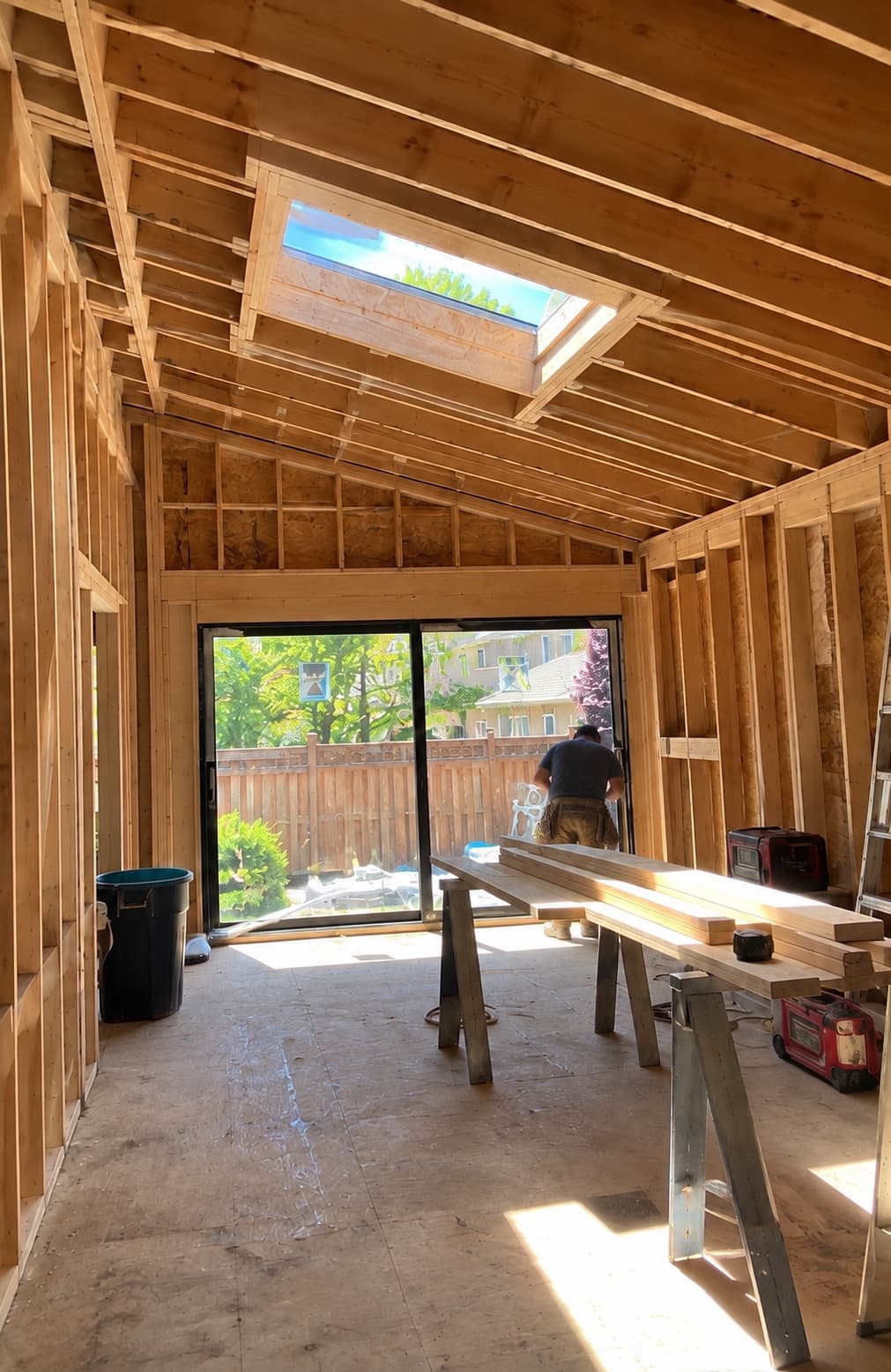 Home addition start to finish