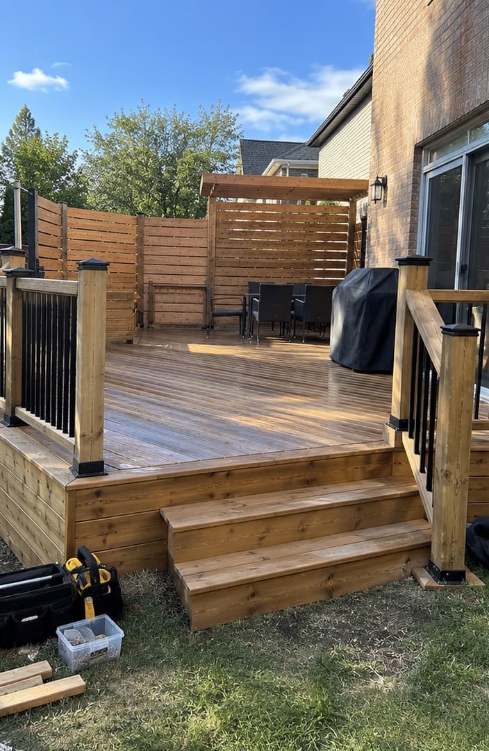 Deck and fence build — photo 2